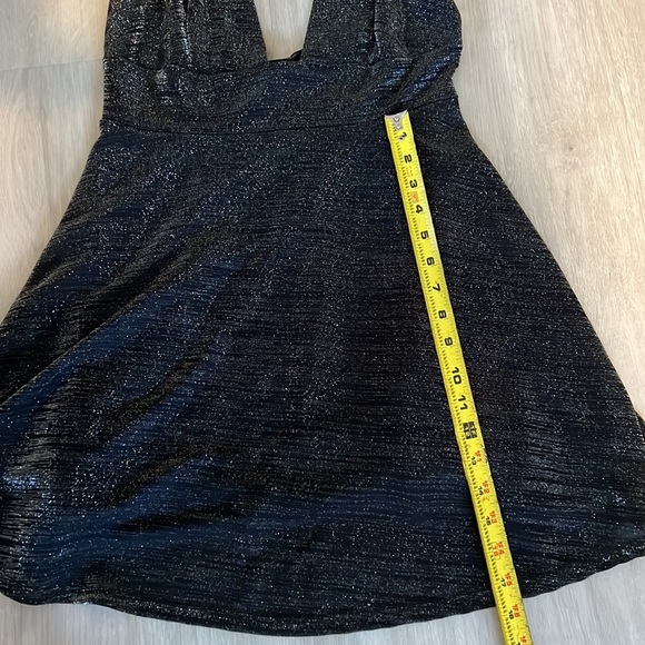 Urban Outfitters Plunging Neckline Sparkle Glitter Dress - Picture 9 of 9